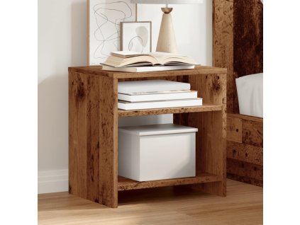 Noční stolek old wood 40 x 30 x 40 cm kompozitní dřevo 855762