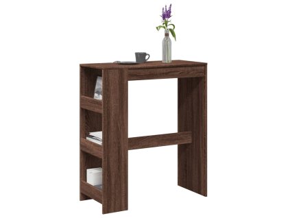 Barový stůl s regály hnědý dub 90 x 40 x 103,5 cm kompozit 854379