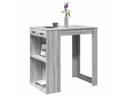 Barový stůl šedý sonoma 102 x 70 x 103,5 cm kompozitní dřevo 3309326