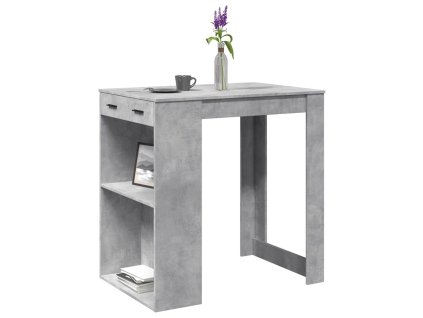 Barový stůl betonově šedý 102 x 70 x 103,5 cm kompozitní dřevo 3309324