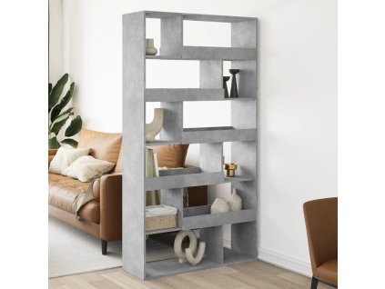 Dělicí stěna betonově šedá 100 x 33 x 187,5 cm kompozitní dřevo 3309504
