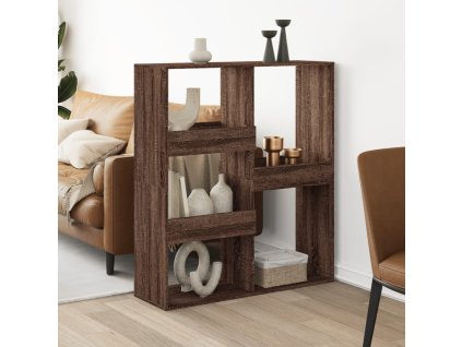 Dělicí stěna hnědý dub 100 x 33 x 115 cm kompozitní dřevo 3309552