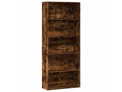 Knihovna kouřový dub 80 x 30 x 189 cm kompozitní dřevo 3314673