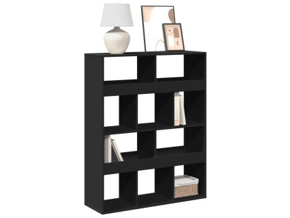 Knihovna černá 100 x 33 x 125,5 cm kompozitní dřevo 3309358