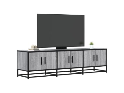TV skříňka šedá sonoma 150 x 35 x 41 cm kompozitní dřevo a kov 848862