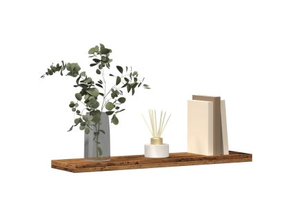Nástěnné police 4 ks old wood 40 x 20 x 1,5 cm kompozitní dřevo 856291
