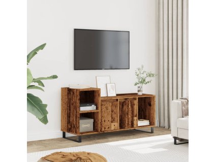 TV skříňka old wood 100 x 35 x 55 cm kompozitní dřevo 857456