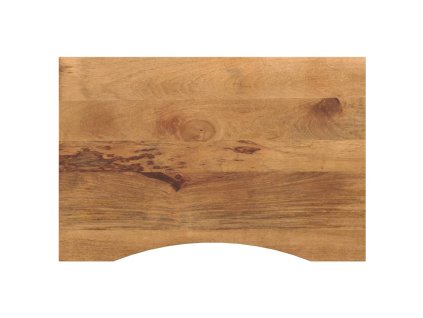 Stolní deska s výřezem 100x50x2,5 cm masivní hrubý mangovník 370209
