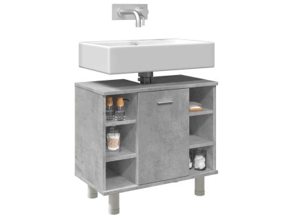 Koupelnová skříňka betonově šedá 60 x 32 x 53,5 cm dřevotříska 856143