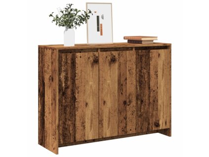 Příborník old wood 102 x 33 x 75 cm kompozitní dřevo 856780