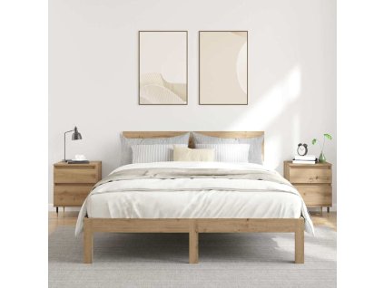 Noční stolky 2 ks dub artisan 40 x 35 x 50 cm kompozitní dřevo 857399
