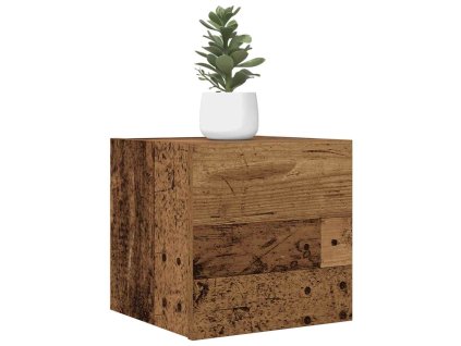 Nástěnná TV skříňka old wood 30,5 x 30 x 30 cm 856412