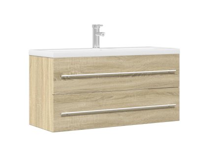 Skříňka pod umyvadlo dub sonoma 100 x 38,5 x 48 cm dřevotříska 856232
