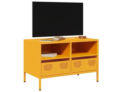 TV skříňka hořčicově žlutá 68 x 39 x 43,5 cm ocel 851319