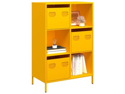 Skříň hořčicově žlutá 68 x 39 x 103,5 cm ocel 851409