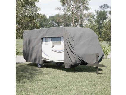 Krycí plachta na karavan šedá 732x250x220 cm netkaná textilie 4015869