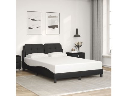 Rám postele bez matrace Zadar černý 140x200 cm umělá kůže 3208184