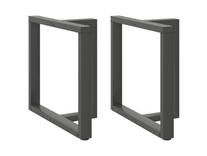 Nohy k jídelnímu stolu ve tvaru T, 2 ks, antracitové, 80 x 35 x (72-73) cm, ocel 4013062