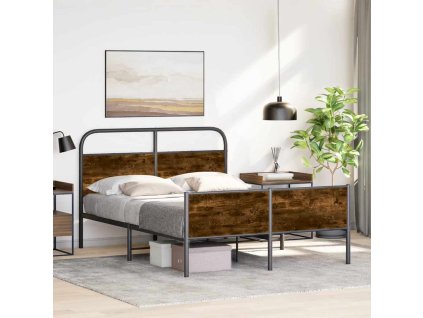 Rám postele bez matrace 120x190 cm dub sonoma kompozitní dřevo 4100389