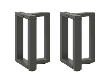 Nohy konferenčního stolku ve tvaru T, 2 ks, antracitové, 28 x 25 x (42-43) cm, ocel 4013022