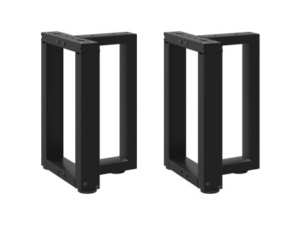 Nohy konferenčního stolku ve tvaru T, 2 ks, černé, 28 x 25 x (42-43) cm, ocel 4013020