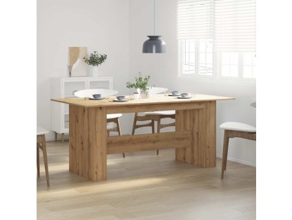 Jídelní stůl dub artisan 180x90x76 cm kompozitní dřevo 855845