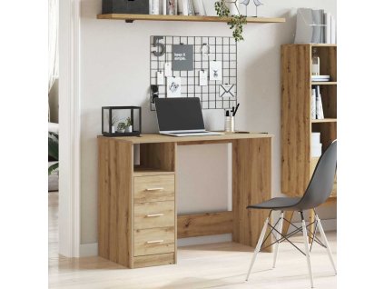 Psací stůl dub artisan 102x50x76 cm kompozitní dřevo 855853