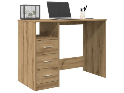 Psací stůl dub artisan 102x76x50 cm kompozitní dřevo 855853