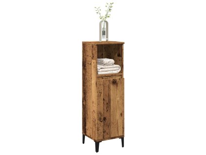 Koupelnová skříňka old wood 30 x 30 x 100 cm kompozitní dřevo 857111