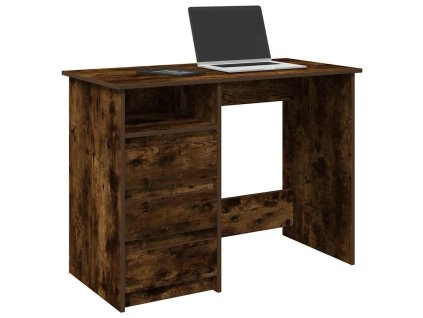 Psací stůl kouřový dub 102 x 50 x 75 cm kompozitní dřevo 860467