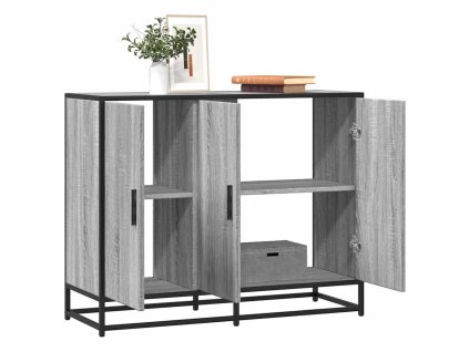 Příborník šedý sonoma 94x35x76 cm kompozitní dřevo 849007