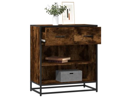 Příborník kouřový dub 68x35x76 cm kompozitní dřevo 848986