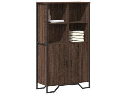 Highboard hnědý dub 79,5 x 35,5 x 137,5 cm kompozitní dřevo 3295311