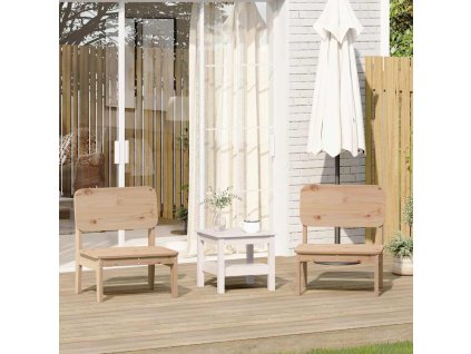 Zahradní židle 2 ks 60x52,5x72 cm masivní borové dřevo 859322