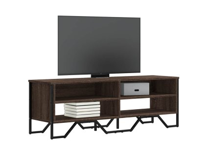 TV skříňka hnědý dub 122 x 34 x 41 cm kompozitní dřevo 848573