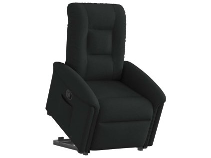 Zvedací polohovací křeslo černé textil 3303256