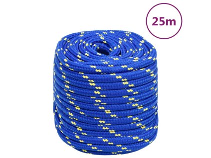 Lodní lano modré 16 mm 25 m polypropylen 152466