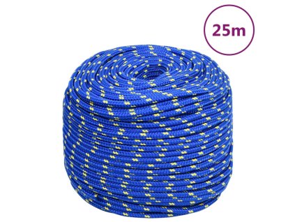 Lodní lano modré 10 mm 25 m polypropylen 152453