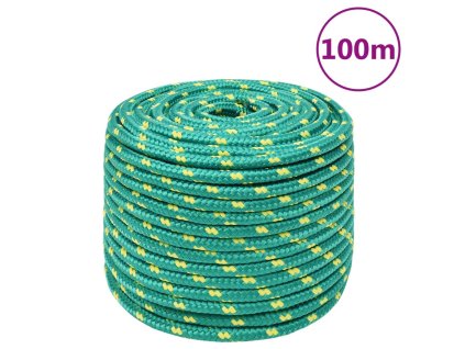 Lodní lano zelené 14 mm 100 m polypropylen 152729