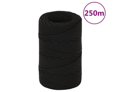 Pracovní lano černé 2 mm 250 m polypropylen 152795