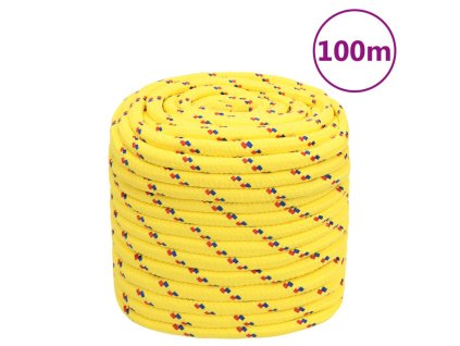 Lodní lano žluté 18 mm 100 m polypropylen 152631