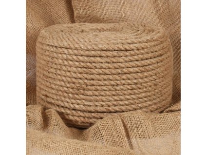 Jutové lano 25 m dlouhé 12 mm silné 153753