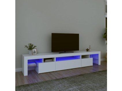 TV skříňka s LED osvětlením bílá 215x36,5x40 cm 3152794