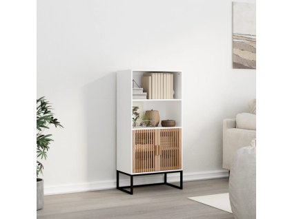 Highboard bílý 60 x 35 x 125 cm kompozitní dřevo 352133