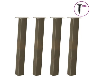 Nohy konzolového stolku 4 ks přírodní ocel 72 cm ocel 4012507
