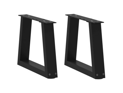 Nohy konferenčního stolku ve tvaru V, 2 ks, černé, 40 x (30-31,3) cm, ocel 4012524