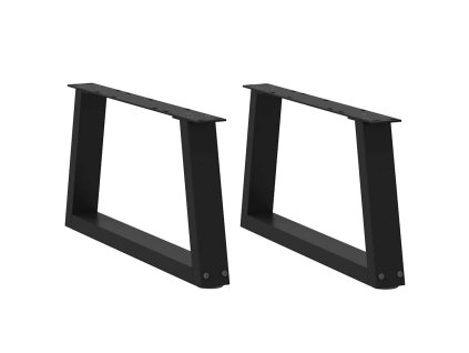 Nohy konferenčního stolku ve tvaru V, 2 ks, černé, 60 x (30-31,3) cm, ocel 4012532
