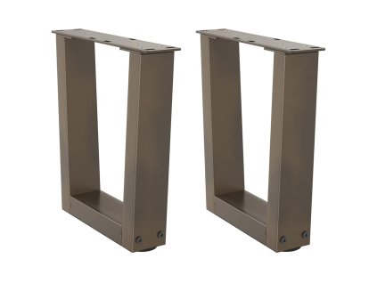 Nohy konferenčního stolku ve tvaru V, 2 ks, přírodní ocel, 30 x (30-31,3) cm, ocel 4012603