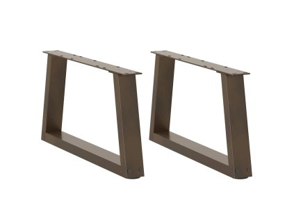 Nohy konferenčního stolku ve tvaru V, 2 ks, přírodní ocel, 70 x (30-31,3) cm, ocel 4012539