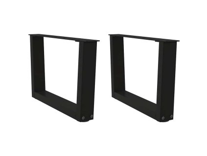 Nohy konferenčního stolku ve tvaru V, 2 ks, černé, 50 x (30-31,3) cm, ocel 4012608